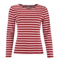 modAS Langarmshirt Damen Bretonisches Streifenshirt 25904 Langarm - Sweatshirt gestreift Shirt gestreift aus Baumwolle, Rundhalsausschnitt, femininer Schnitt