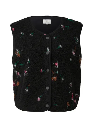 qs - Indoor-Weste schwarz/mehrfarbig - Gr. - XS