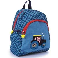 COPPENRATH DIE SPIEGELBURG Kinderrucksack Rucksack Kleine Freunde TRAKTOR "Wenn ich mal groß bin...", mit Brustgurt, Applikation & Stickereien
