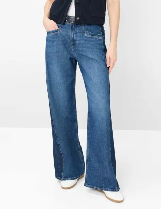 Brax Damen Five-Pocket-Hose Style MORGAN MIXED INDIAN OCEAN, denim blau, Gr. 38