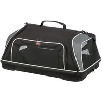 TRIXIE Tiertransporttasche Airline Tasche Boarding - schwarz/grau - 55 × 23 × 40 cm