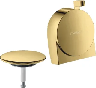 Hansgrohe Ein-, Ab- und Überlaufgarnitur Exafill S Fertigset Polished Gold-Optik, 58117990 58117990