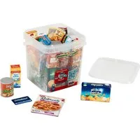 Klein Kaufladensortiment Große Box mit Kaufladenzubehör