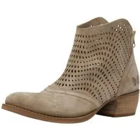 Felmini Stiefelette Veloursleder . Cowboy Stiefelette