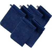 Erwin Müller Waschhandschuh Waschhandschuh "Heidelberg" 6er-Pack, Frottier, Walk-Frottier Uni