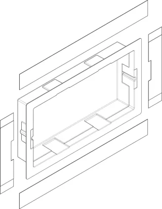 Hansgrohe Wandnische set XtraStoris 300x600x100 94417000