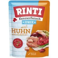Rinti Kennerfleisch Junior mit Huhn 400 g - 10 Stück, für: Hund
