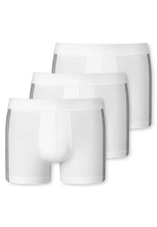 SCHIESSER - 3PACK Shorts weiss - Gr. - 6