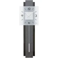 AMS Pendelwanduhr 7313 (Quarzuhr,Holzgehäuse,Esszimmer,Wohnzimmer,Made in Germany)