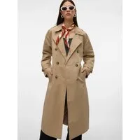 Vero Moda Trenchcoat VMCHLOE LONG TRENCHCOAT GA NOOS Zweireiher mit Bindegürtel, Oversized
