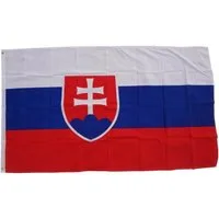 trends4cents Flagge XXL Flagge Fahne mit 3 Messingösen in 250 x 150 cm (Slowakei), für Fahnenmaste