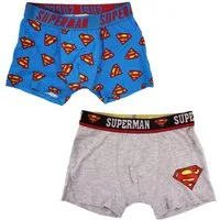 DC Comics Boxershorts Superman Kinder Jungen Boxershorts 2er Pack Gr. 116 bis 146