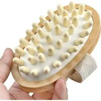 FELIXLEO Beruhigungs- und Entspannungsgerät Holz Massage Körperbürste Trockenbürste Cellulite Peeling Massage, 1-tlg.
