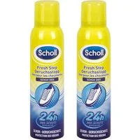 Scholl Schuhdeo Fresh Step (Duo-Set, 2-St., - 2er Pack), Sofortige Frische & 24h Geruchsschutz – ideal für Alltag & Sport