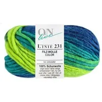 Online Garne 50 Gramm ONline Linie 231 Filzwolle Color Farbauswahl Bastelgarn