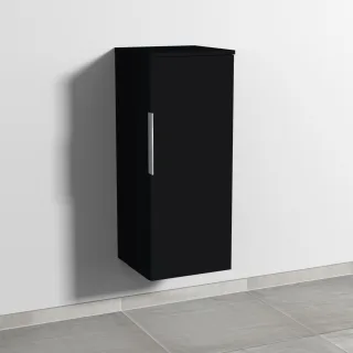 Sanipa 3way Mittelschrank mit 1 Tür, Schwarz-Matt, UF12108 UF12108