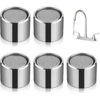 FELIXLEO Strahlregler 5 Stueck Strahlregler M22 Wasserhahnfilter Messinggehaeuse Bad