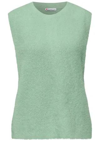 Street One - Ärmelloser Pullover serene green - Gr. - 42