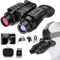 Mutig Nachtsichtgerät mit 3D-Vision-Effekt Infrarot Digital 8X Zoom Fernglas (Nachtsichtbrille für Erwachsene, für Camping, Outdoor, Tierbeobachtung)
