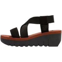 Fly London Fly London Sandalen Leder/Textil Keilsandalette