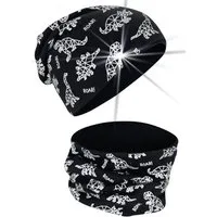 HECKBO Beanie 360° Reflektor Kinder Beanie Mütze & Loop Schal Set