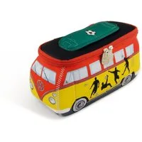 VW Collection by BRISA Kulturbeutel Volkswagen Neopren Schminktasche, Reisebeutel, funktionale Kosmetiktasche im Fußball Design, 23x11x8 cm