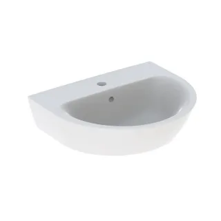 Geberit Renova Waschtisch 500369011 55 x 45 cm, weiß, mit Hahnloch, mit Überlauf
