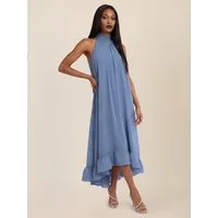 Apart Chiffonkleid mit Volantsaum