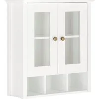 Home affaire Hängeschrank Vili Badezimmerschrank, mit Glastüren, Breite 60 cm, aus Massivholz