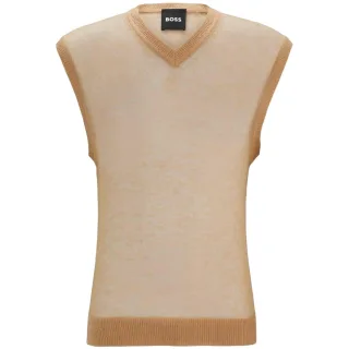 Boss - "Lucid" Pullover-Weste für Herren (Mittelbeige)
