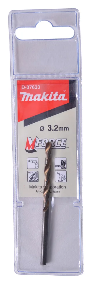 Makita HSS M-Force Metallbohrer, Ø 3,2mm - Länge 65mm - D-37633
