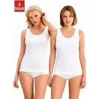 DDOnlineShop Unterhemd Damen 4er Pack Tank Top Achselhemd A2037 (Spar-Set, 4-St., 4er-Pack) Premium Qualität