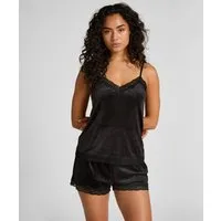Hunkemöller Pyjama Velvet lace shorts