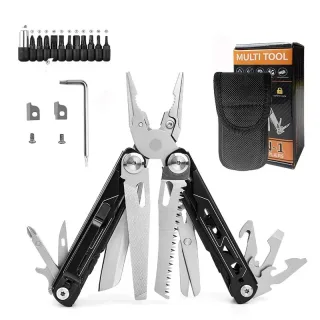 28 in 1 Outdoor Multifunctional Plier Tool Stainless Steel Professional Folding Screwdriver Camping Tactical Multi-purpo