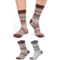 FOOTNOTE Norwegersocken Eliot (2-Paar) grau und rot, 40% Wolle