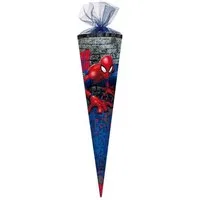 Nestler Schultüte Marvel SPIDERMAN "MAUER", Zuckertüte 85cm (zum Schulanfang / Einschulung)