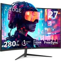 Z-EDGE 27 Zoll FHD LED 280Hz 1ms MPRT 16:9 Curved Gaming LED-Monitor (1920x1080 px, 1 ms Reaktionszeit, 280 Hz, LCD)