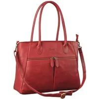 Benthill Handtasche Damen Echt Leder Damentasche Shopper Umhängetasche Schultertasche, Schultergurt / Umhängegurt Reißverschlussfach