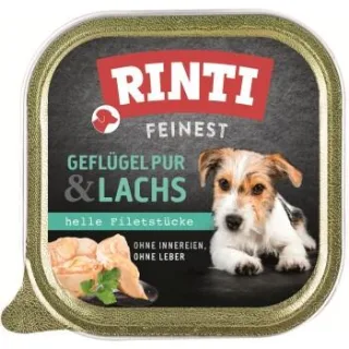 RINTI Feinest Adult Geflügel pur und Lachs 44x150 g