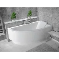 KOLMAN Badewanne Eckbadewanne Praktika 150x70, (Links/Rechts), Ablaufgarnitur & Füße GRATIS
