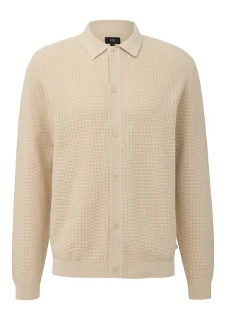 qs - Hemd beige - Gr. - XXL