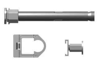 Kermi Bohrkonsolen-Set d:18mm, L=95mm, als 3. Kons. ab BL1800, ZB02770001 ZB02770001