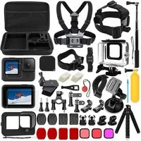Refined Living Kamerazubehör-Set 55 in 1 Action Kamera Zubehör Set, kompatibel mit GoPro Hero und mehr, (Vielseitiges GoPro Zubehörset, GoPro Zubehörset für HERO 9/10/11/12, Fahrradhalterung für GoPro, hochwertiges Material, für Abenteurer, Sportler,
