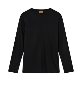 mos mosh gallery - MMGPerry LS O-Neck Tee black - Gr. - M