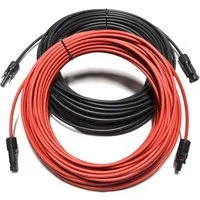 smartEC Solarkabel Verlängerungskabel 4 - 6mm² mit Stecker 2x 30m 4mm² Solarkabel, Außenduchmesser: 5,2mm (3000 cm), Kabeltyp H1Z272-K IP68 Verlängerungskabel 1-30 Meter