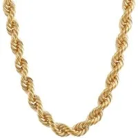 HOPLO Goldkette Goldkette Kordelkette Länge 50cm - Breite 3,3mm - 585-14 Karat Gold, Made in Germany