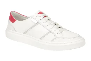 UGG 1130775 BWRP ALAMEDA LACE Sneaker wei? + rot glattleder herausnehmbare In...
