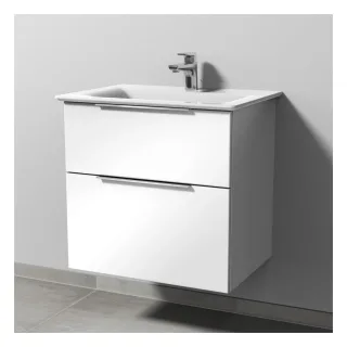 Sanipa 3way Waschtischunterbau zu Ideal Standard Connect Air Waschtisch mit 2 Auszügen, Eiche-Tabak UM64150