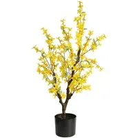 Kunstpflanze Forsythienbaum / Goldglöckchen LA Kunstbaum Baum künstliche Forsythie, Seidenblumen Roß, Höhe 95 cm