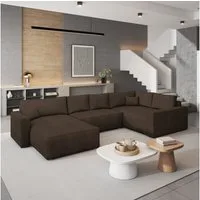 Masseno Ecksofa VELAMI mit Schlaffunktion U-Form, Sofa mit Bettkasten